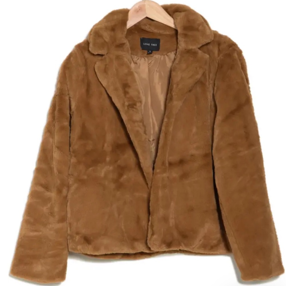 Nordstrom Rack Love Tree Faux Fur Coat